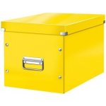 Leitz Krabice Click-N-Store WOW, čtvercová L, žlutá – Hledejceny.cz