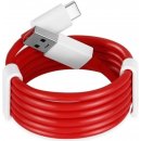 OnePlus D401 Warp Charge USB-C, 1,5m, červený