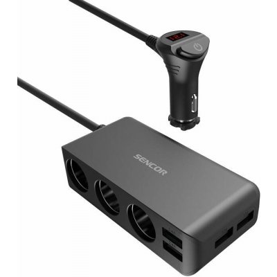 Sencor SCH 450 USB / 12 V / 24 V zásuvka do auta Autoadaptér – Hledejceny.cz