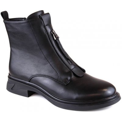 Filippo W PAW494 černé zateplené boty na podpatku se zipem – Zboží Mobilmania