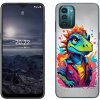 Pouzdro a kryt na mobilní telefon Nokia mmCase na Nokia G11/G21 - barevný dinosaurus