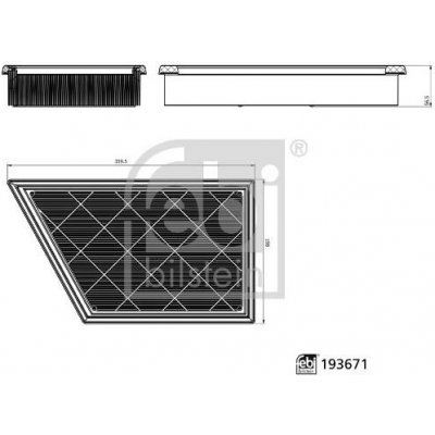 Vzduchový filtr FEBI BILSTEIN 193671 – Hledejceny.cz