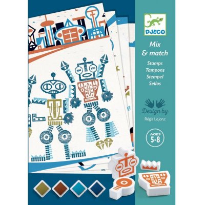 Djeco Kreativní sada s razítky Roboti – Hledejceny.cz