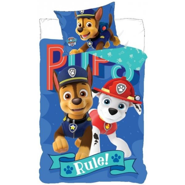 Setino bavlna povlečení Tlapková Patrola pro kluky Paw Patrol RULE! 140x200  70x90 od 549 Kč - Heureka.cz