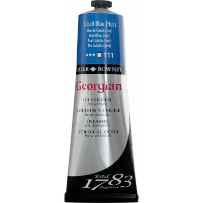 Daler Rowney Georgian olejová barva cobalt blue hue 225 ml 1 ks – Hledejceny.cz
