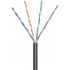 síťový kabel Goobay sutpd5c1v1 TP 4x2,drát UTP Cat5e AWG24, 100m, černý