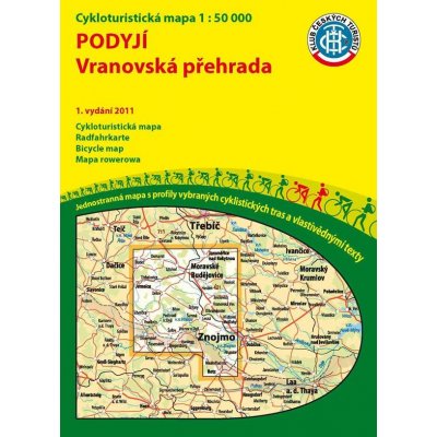 Podyjí Vranovská přehrada 1:50 000 1.vydání 2011