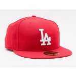 New Era 5950 Mlb Basic Los Angeles Dodgers Scarlet White – Zboží Mobilmania