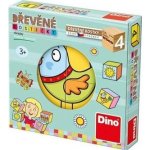 Dino obrázkové kostičky 4 kostky – Zboží Dáma