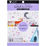 Anděl Samolepky na zeď v bloku jednorožci hvězdy 16 x 23 cm 6 listů 15054 – Sleviste.cz