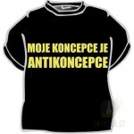 Triko Moje koncepce je antikoncepce.černá – Hledejceny.cz