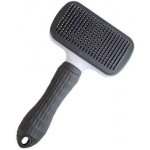 Camerazar Samočisticí obdélníkový kartáč na srst pro kočky a psy s protiskluzovou gumovou rukojetí 10 cm x 18 cm – Zboží Mobilmania