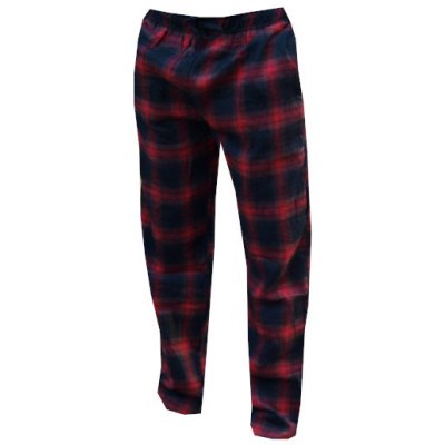 Xcena pánské pyžamové kalhoty flanel černo červené