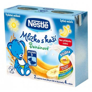 NESTLÉ Mlíčko s kaší banánové 2x200ml