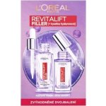 L´Oréal Paris Revitalift Filler oční sérum rozjasňující oční sérum 20 ml + L´Oréal Paris Revitalift Filler pleťové sérum revitalizační pleťové sérum 30 ml dárková sada – Zboží Dáma