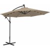 Zahradní slunečník Uniprodo Uni Umbrella R300TAL průměr 300 cm světle hnědý