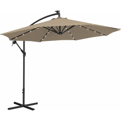 Uniprodo Uni Umbrella R300TAL průměr 300 cm světle hnědý – Zbozi.Blesk.cz