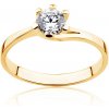 Prsteny Savicki zásnubní prsten žluté zlato diamant PI Z D 00035