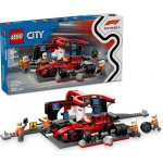 LEGO® City 60443 Zastávka v boxech F1 a personál s vozem Ferrari – Zboží Živě