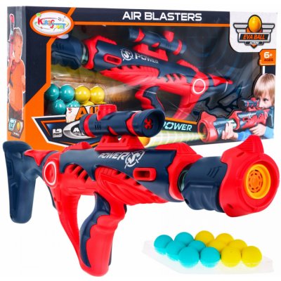 Majlo Toys Dětská vzduchová pistole Air Blaster s 12 míčky – Zboží Mobilmania