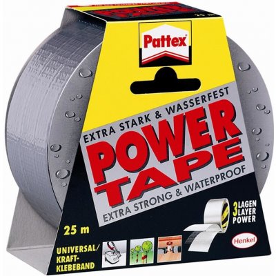 Pattex Power Tape 50 mm x 25 m stříbrná – Hledejceny.cz