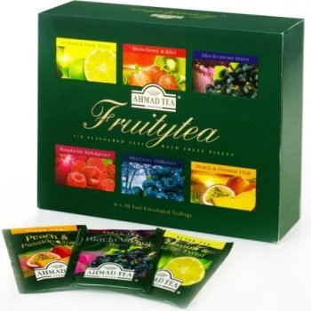 Ahmad Tea Fruity Tea luxusní papírová kazeta 6 x 10 x 2 g