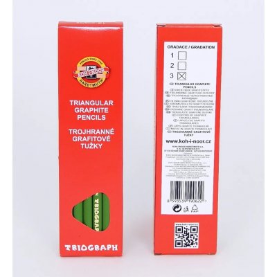 Koh i Noor 1802 trojhranná č.3 12ks – Zboží Dáma