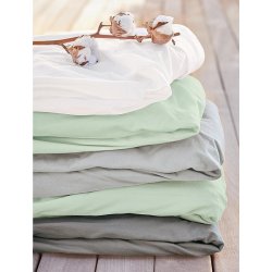 Irisette Jersey prostěradlo BAMBOO-BIO COTTON mátové 30 190x200