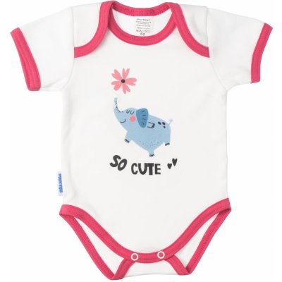 Kojenecké body kr. rukáv Slůně červené – Hledejceny.cz