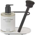 Organizér ke dřezu vč.kartáče Blomus DHUVA 9x17cm SET/3ks bílý – Zboží Dáma