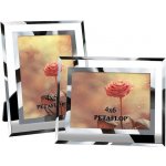 PETAFLOP fotorámeček 10x15 skleněný fotorámeček fotorámeček svatební rodinná sada 2 ks – Hledejceny.cz