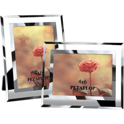 PETAFLOP fotorámeček 10x15 skleněný fotorámeček fotorámeček svatební rodinná sada 2 ks – Hledejceny.cz