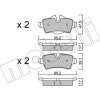 Brzdová destička METELLI Sada brzdových destiček, kotoučová brzda 22-0769-0