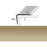 Profil Team Schodová hrana šampaň E02 41x27 mm 2,7 m – Zboží Mobilmania