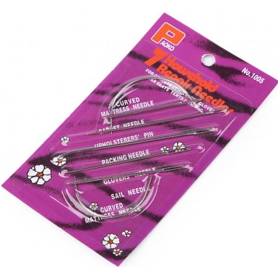 Sada čalounických jehel Varianta: nikl, Balení: 1 karta – Zboží Dáma