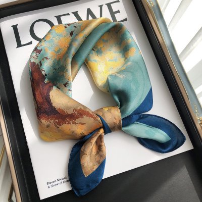 hedvábný šátek Zlatavý strom – Zboží Dáma