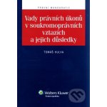 Vady právních úkonů v soukromoprávních vztazích a jejich důsledky – Hledejceny.cz