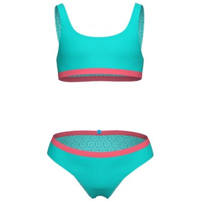 Arena Essentials Bralette Bikini Girls Water/Calypso Coral – Zboží Dáma