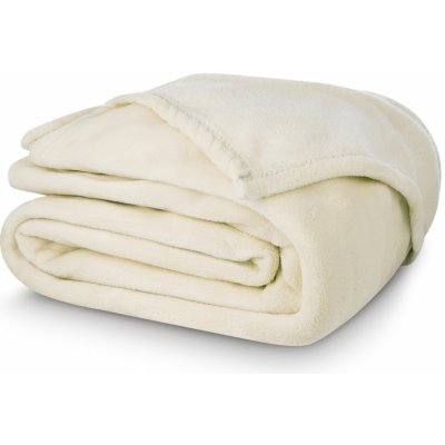 TipTrade deka z mikroplyše Coral Fleece jednobarevná UNI smetanová 150x200 – Zboží Mobilmania