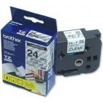 Brother TZE-151, černý tisk průsvitný podklad, 8m x 24mm – Zboží Dáma