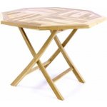 Divero Skládací stolek DIVERO týkové dřevo 100 cm D47268 – Sleviste.cz