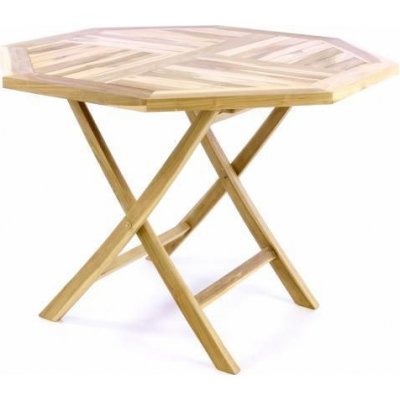Divero Skládací stolek DIVERO týkové dřevo 100 cm D47268 – Sleviste.cz