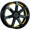 Alu kolo, lité kolo Corspeed CHALLENGE 10x20 5x112 ET20 matt black trim yellow