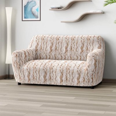 GA.I.CO bielastický potah na sedačku - dvojkřeslo Oceano Nový béžový 120 - 160 cm – Zboží Dáma