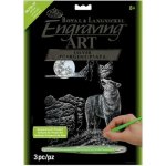 Royal & Langnickel Stříbrný vyškrabávací obrázek Vlk s měsícem SILF33 – Zboží Mobilmania