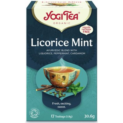 Yogi Tea Bio čaj Lékořice Máta 17 x 1.8 g – Zbozi.Blesk.cz