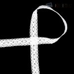 Krajka paličkovaná bílá, šíře 25 mm – Zboží Mobilmania