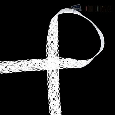 Krajka paličkovaná bílá, šíře 25 mm – Zboží Mobilmania