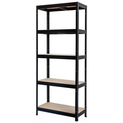 Kovona Regál Futur 1800 x 900 x 600 mm 5 polic černý – HobbyKompas.cz