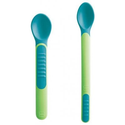 Mam Lžičky Feeding Spoons & Cover 6 m+ 2 ks Zelená